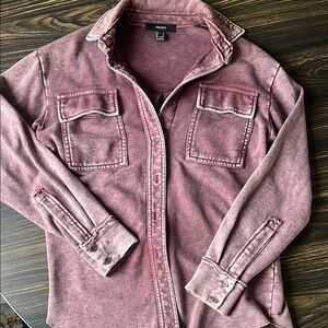 Women's Burgundy Shacket by Forever 21
